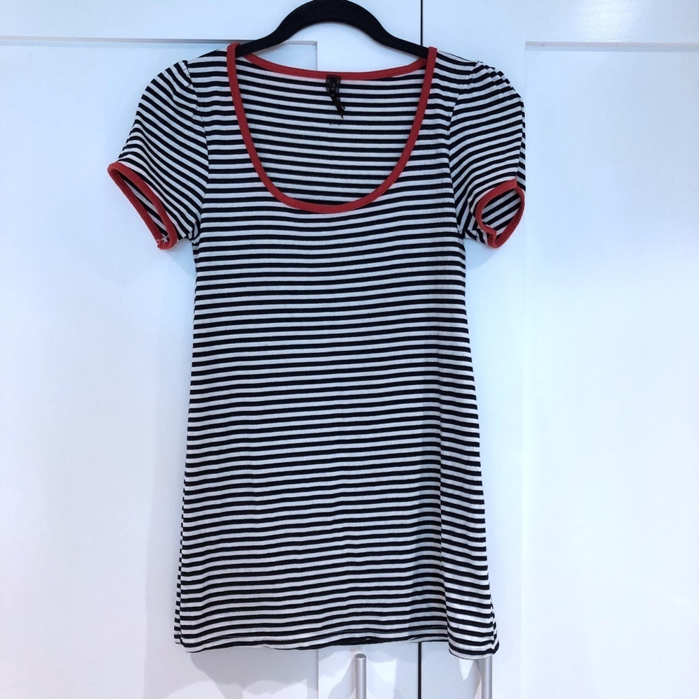 Everly Striped Puff Sleeve Top